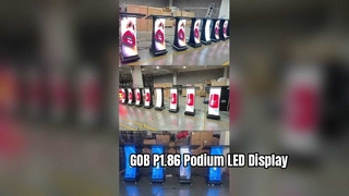 GOB P1.86 Tampilan LED Podium Tampilan LED Kreatif W600×H1145.51mm